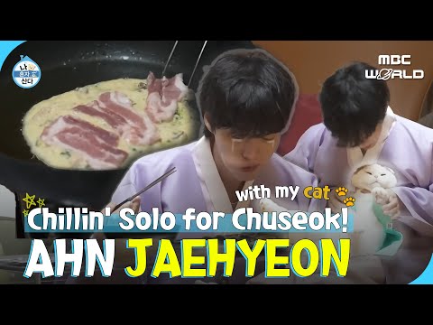 [SUB] Ahn Jaehyeon Enjoying homemade food and cozy time with his cat! 🐾 #AHNJAEHYEON