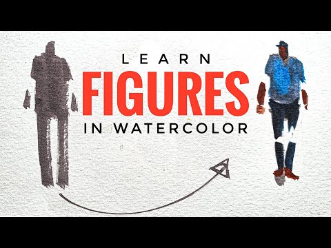 Painting Figures in Watercolor ~ Figure drawing tutorial for beginners 2021