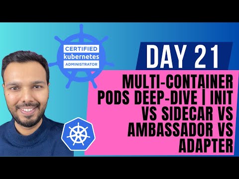Day 21: MASTER Multi-Container Pods | Init vs Sidecar vs Ambassador vs Adapter | CKA Course 2025