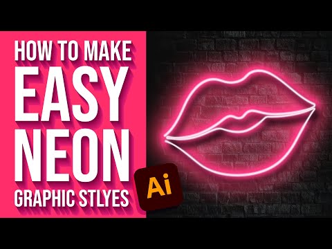 Make a Reusable Neon Glow Effect in Adobe Illustrator