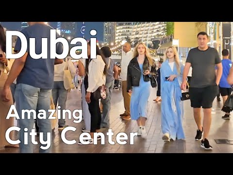 Dubai [4K] Amazing City Center, Dubai Mall Walking Tour 🇦🇪