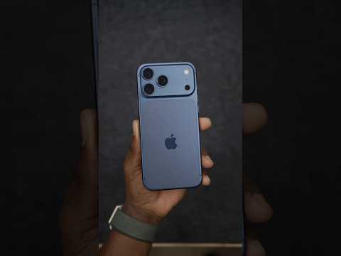 The iPhone 17 pro max in deep blue 🔵