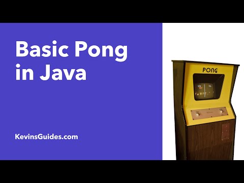 Coding Basic 2D Pong in Java