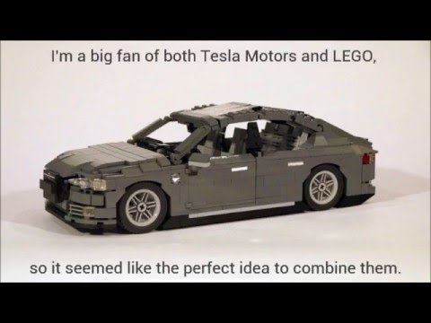 Tesla Model S in LEGO