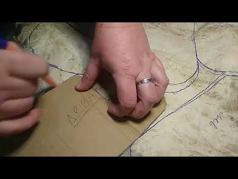 Mittens made of rabbit skins, sewing in detail.