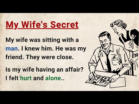Learn English through Stories Level 3 ⭐ My Wife's Secret - Emotional English Story for Listening