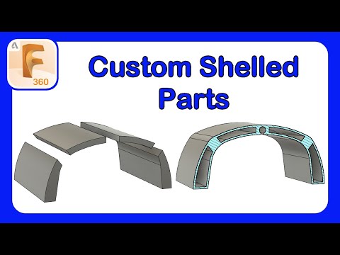 How to Create a Custom Shell Feature | RC Airplane Design | How To | #fusion360 #rcplane