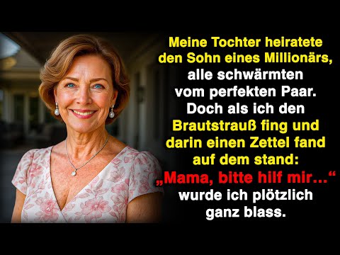 Meine Tochter warf mir den Strauß mit aufgerissenen Augen zu. Als ich die Schrift sah…