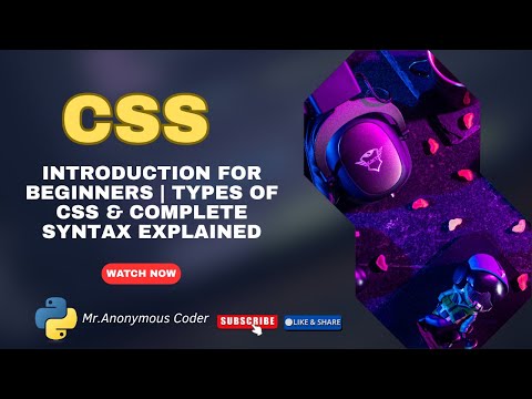 CSS Introduction for Beginners | Types of CSS & Complete Syntax Explained #css #programming #coding