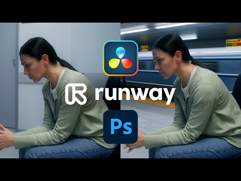 Seamless AI Background Swap using Runway, DaVinci Resolve, and Photoshop, video with camera movement