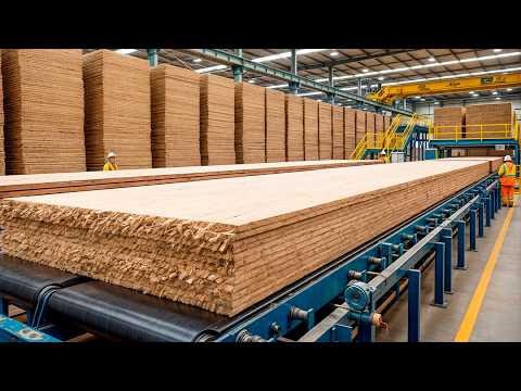 How It's Made: Particle Board from 16 Million Tons of Wood Waste! | Top 10 Videos on the Channel