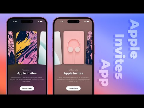 Apple Invites App OnBoarding UI - Infinite ScrollView - Text Renderer - Animations - SwiftUI