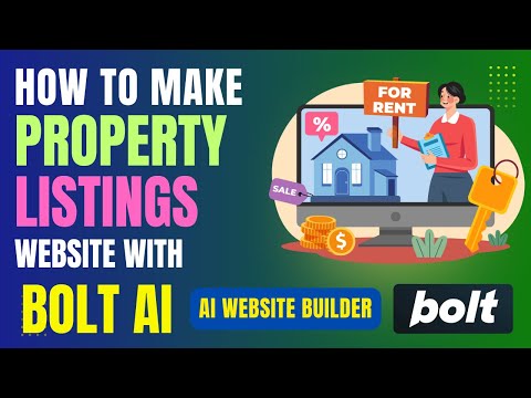 How To Create Property Listings Website For Real Estate Agents with Bolt Ai | Bolt.new Web Apps