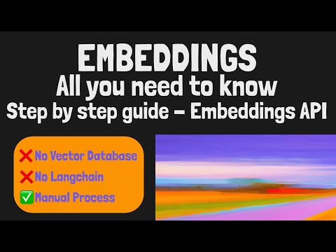 Embeddings 2024 - All You Need To Know: Step by Step