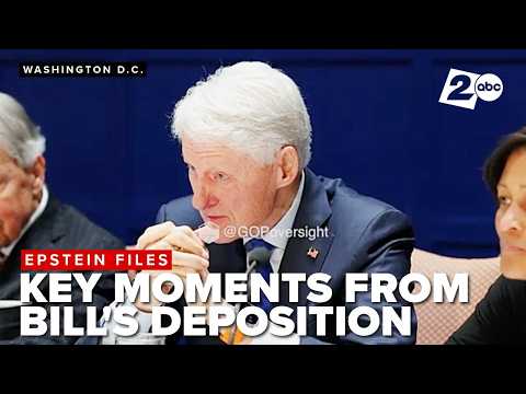 TOP MOMENTS: Must-see moments from Bill Clinton’s Epstein Files deposition