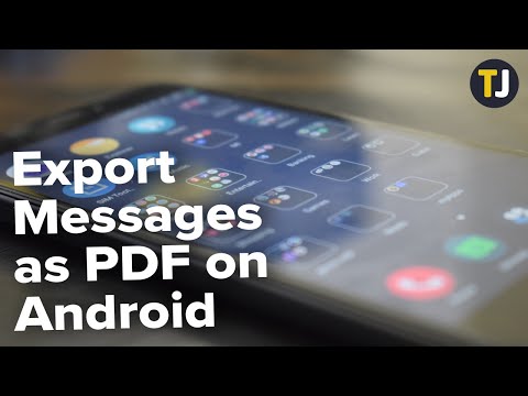 How to Export Text Messages From Android as a PDF