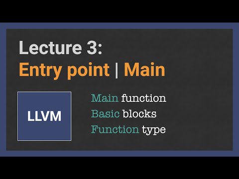 Programming Language with LLVM [3/20] Basic numbers | Main function