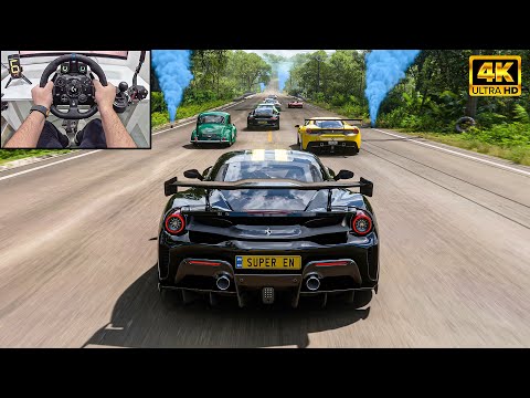 Ferrari 488 Pista VS Track Toys - Forza Horizon 5 | Logitech G923 Steering Wheel