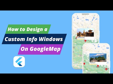 Custom InfoWindow Google Map Flutter || Flutter Google Maps