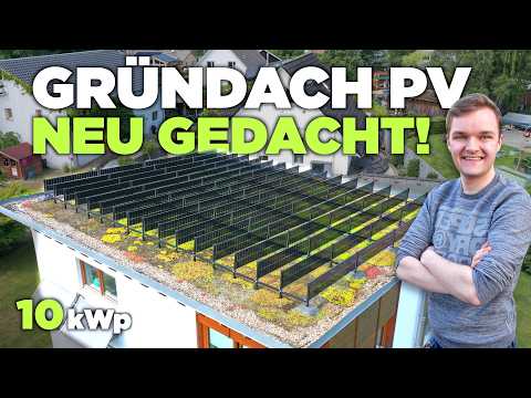 PV-Module hochkant?! - So setzt man eine Gründach PV-Anlage um | SOLYCO SOLon erklärt!
