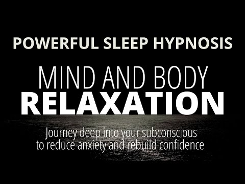 💤 Deep Sleep Hypnosis and Guided Meditation to Fall Asleep Fast 😴 Reduce Anxiety | Dark Screen