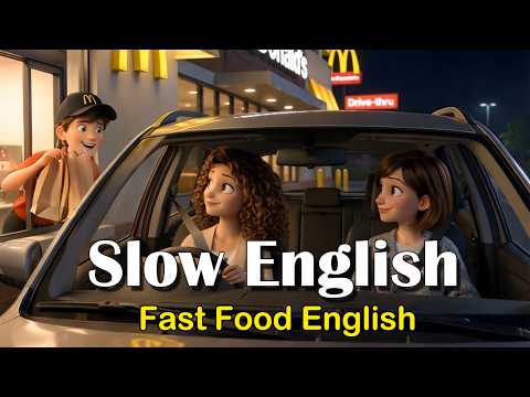 Easy English Listening Practice(A2 Level)丨Ordering Fast Food at McDonald's Drive-Thru