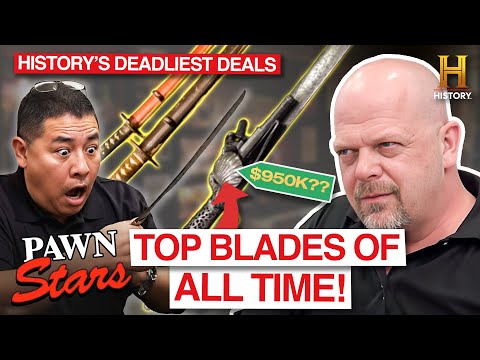TOP BLADES OF ALL TIME (34 Rare Swords, Spears, and Daggers) | Pawn Stars