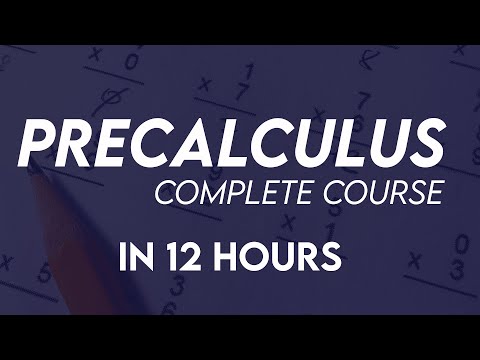 Precalculus crash course | precaculus Complete Course