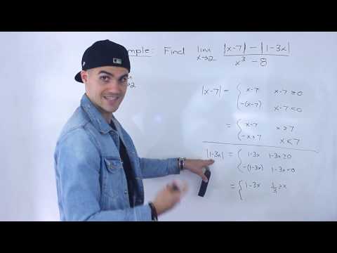 MCV4U (Grade 12 Calculus & Vectors) - Limit with Absolute Value + Diff of Cubes