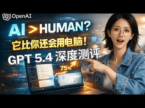 GPT-5.4 Thinking最重要的升级，不是更聪明，而是比你还会操作电脑！| 深度实测后我看懂了OpenAI的野心