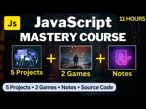 JavaScript Mastery Course 2025 🚀 | Beginner to Advanced in Hindi | 5 Projects +  2 Games + Notes