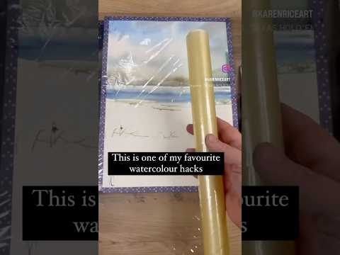 Game changing Watercolour hack #watercolourpainting #watercolor