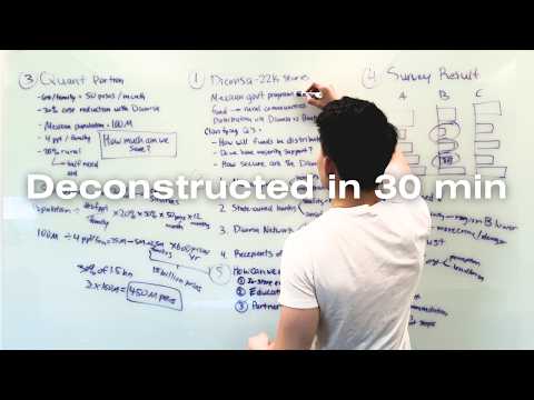 Guy with whiteboard explains McKinsey non-profit case