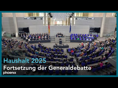 24. Sitzung des Deutschen Bundestages: Generaldebatte zum Bundeshaushalt 2025 | 17.09.25