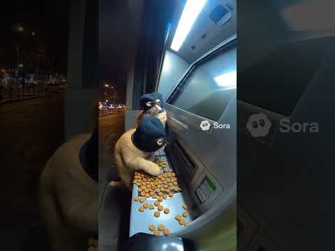 Cats Rob an ATM for Treats! #funny