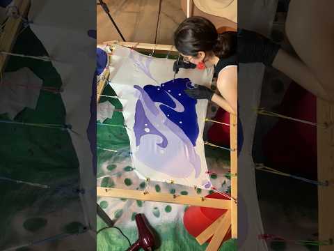 I silk painted an entire dress (inspired by Kokomi from genshin impact!) #ad