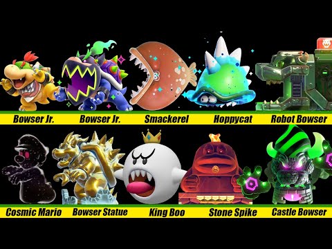 Super Mario Bros. Wonder All Bosses with Mario (No damage)