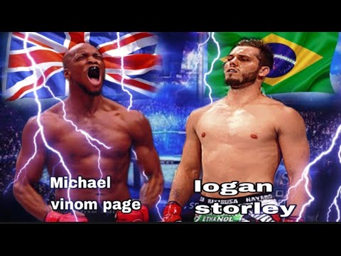 MICHAEL VINOM PAGE VS LOGAN STORLY FIGHT HIGHLIGHTS #ufcgalaxy2.0