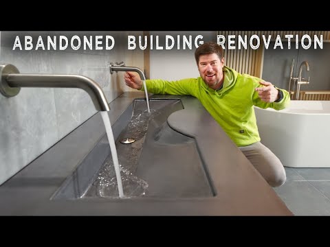 AMAZING Concrete Ramp Sink DIY...  with INGENIOUS Mold Making Technique