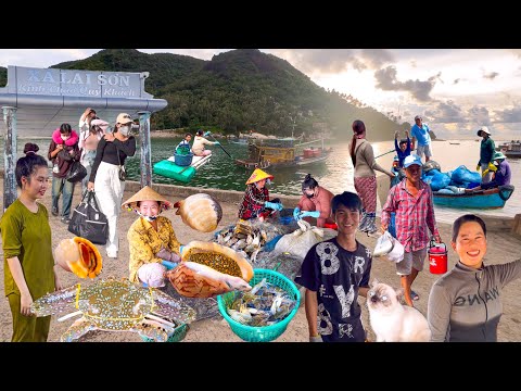 Hòn Sơn Kiên Giang Mùa Ghẹ Xanh Giá Rẻ Bèo | Gỏi Cá Trích 80k Ăn Không Hết