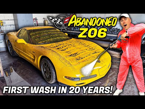 Abandoned Corvette Z06 Gets First Wash in 20 Years — Only 21K Miles! INSANE Transformation