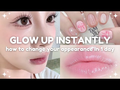 how to actually change your appearance in one day 🎀🍑 glow up instantly