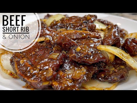 Beef Short Rib & Onion Stir Fry | How To Cook Beef Rib On Stove Top Short Ribs In Black Pepper Sauce