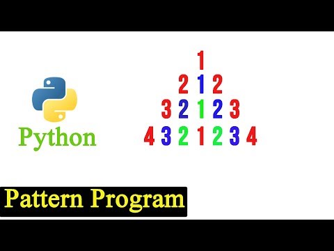 Python Pattern Program - Number Pattern (Printing Numbers in Pyramid Shape)