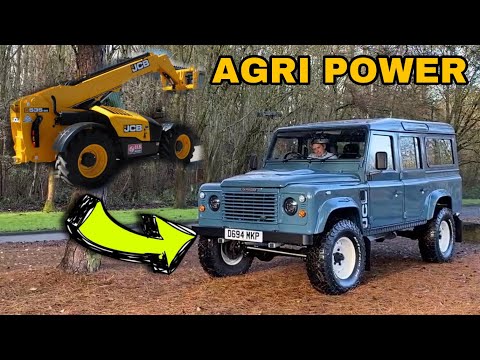 British LAND ROVER Defender with JCB 4.4 Industrial Agri Engine Conversion Dieselpumpuk
