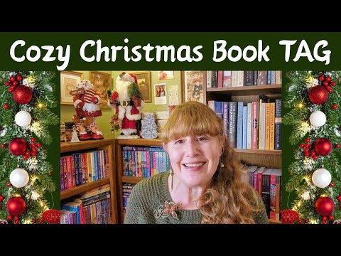 8 COZY, Festive BOOK Questions! Great Book Recommendations! Cozy Christmas Book TAG!