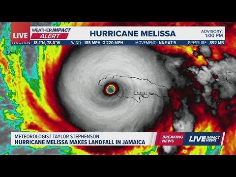 Hurricane Melissa makes landfall in Jamaica