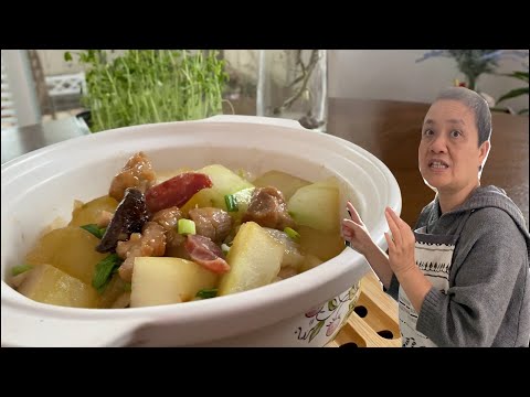 【字幕】美味冬瓜煲 最常见食材做出大菜的感觉 【田园时光美食】