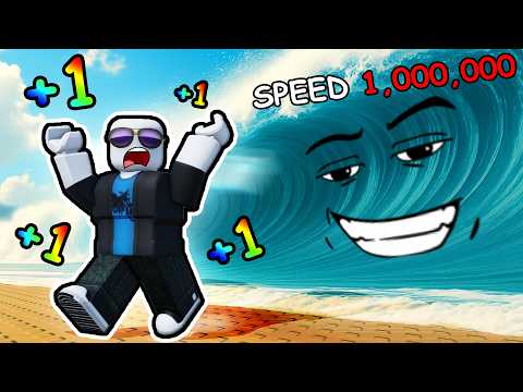 Every Second +1 SPEED to escape Roblox tsunami...