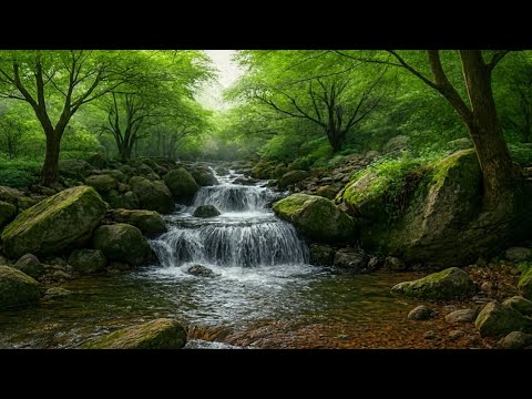 Amazing Forest Ambience, Beautiful Stream and Birds Singing for Sleep & Stress Relief